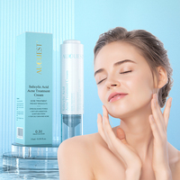 Kit facial pour éliminer les boutons et les points noirs, exfoliant doux, lotion éclaircissante pour le visage, acide salicylique, masque d'argile anti-acné