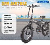 Vélo électrique pliable à suspension intégrale, longue autonomie, 48V 13Ah, pneus larges de 20 pouces, rapide, portable, pour adultes, en stock aux États-Unis