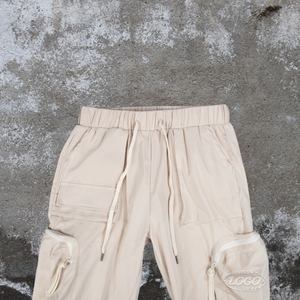 Pantalon de survêtement décontracté Hip Hop pour hommes Joggers 100% tissu en coton écologique respirant cordon de serrage Service OEM - Product Image 5