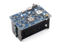 Chipboard Waveshare UPS HAT (E) (para Raspberry Pi, 4 baterías Li 21700 (incluidas), carga rápida bidireccional, Pogo Pins)
