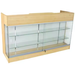70 Inch Showcase Glass Smoking Unit for Shop <b>Lockable</b> Front Desk Reception Counter Display <b>Cabinets</b> Display Counter Showcase - Product Image 3