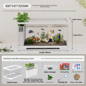 ตู้ปลาทรงสี่เหลี่ยมพร้อมระบบกรองด้านข้าง ดีไซน์ภูมิทัศน์น้ำจืด ระบบหมุนเวียนน้ำ ไม่ต้องเปลี่ยนน้ำบ่อย - Product Image 6
