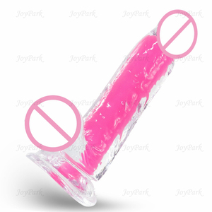 JoyPark Dildo Grande Realista Feminino à Prova d'Água em TPE Macio que Brilha no Escuro - Product Image 6