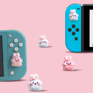 Kit de poignées de pouce en Silicone souple AKSW-189 pour Nintendo Switch Lite OLED housse de manette de protection en caoutchouc - Product Image 6