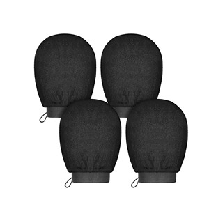 Gants exfoliants en soie brute 100% pure et biologique, personnalisables avec votre marque, pour un gommage turc confortable et nettoyant - Product Image 1