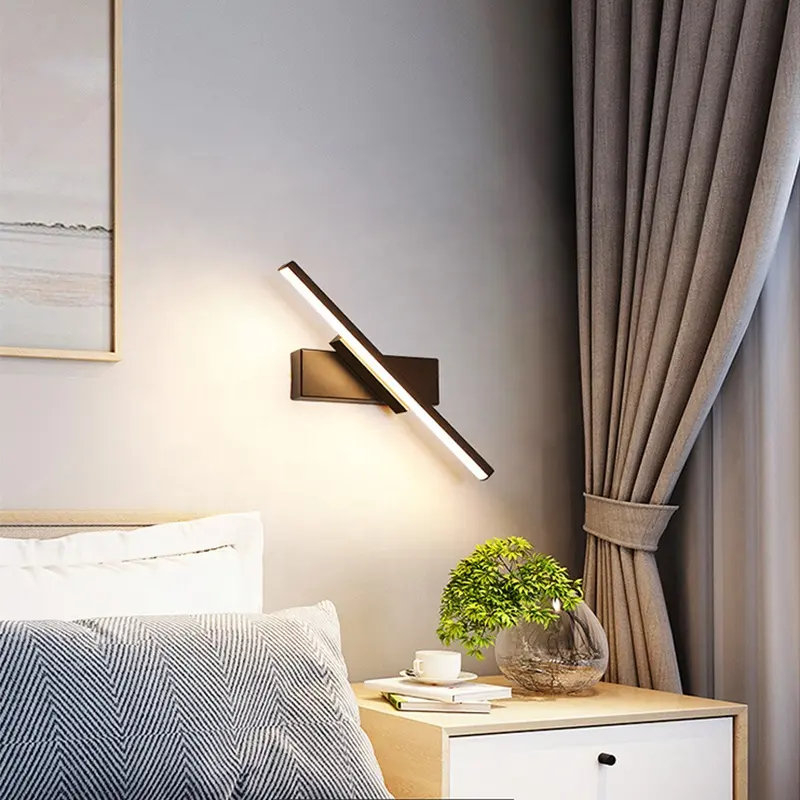 현대 뜨거운 판매 유럽 스타일 거실 미니멀리즘 홈 램프 조명 led 벽 빛 led 홈 현대 벽 램프