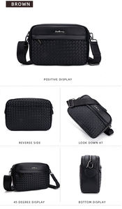 Baellerry Herren Jugend Horizontale Version Rucksack Tasche Hochwertige Pu Brusttasche Herren Sport Schulter Umhängetasche - Product Image 4