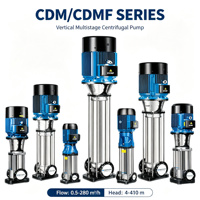 Pompa Air Vertikal Multistage Stainless Steel Industri 7.5 HP Tekanan Tinggi untuk Pengolahan Air Reverse Osmosis