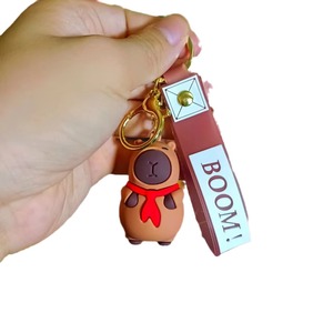 Porte-clés en PVC souple mignon dessin animé poupée pendentif de célébrité Internet cadeau parfait pour les couples et les cartables - Product Image 1