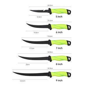 Offre Spéciale 5 pouces 6 pouces 7 pouces 8 pouces 9 pouces Golf Poignée Exclusive Multi-fonction Pêche En Plein Air <span class=keywords><strong>Chasse</strong></span> Pêche Filet Couteau - Product Image 1