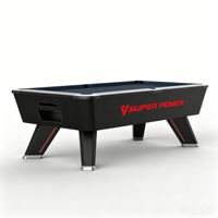 Table de billard de style anglais 7 pieds avec plateau en ardoise et pieds en fer, design exclusif 2026, marque Superpower, pour usage en bar