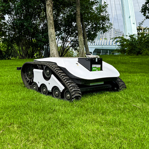 Tondeuse à <span class=keywords><strong>gazon</strong></span> électrique télécommandée de qualité professionnelle à haute efficacité tondeuse à <span class=keywords><strong>gazon</strong></span> sur chenilles à batterie au Lithium pour la coupe d'herbe - Product Image 1