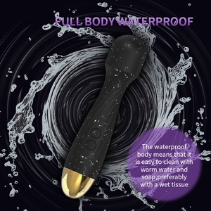 Mini varita vibradora para masajeador de punto <span class=keywords><strong>G</strong></span> femenino 10 modos 100% impermeable USB recargable logotipo personalizable juguete sexual para adultos - Product Image 4