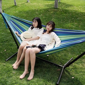 Xách tay 190cm x 80cm trong nhà/ngoài trời PP chất liệu 150kg trọng lượng công suất 2 CHỖ NGỒI võng đứng gia cố ổn định cắm trại đu - Product Image 5