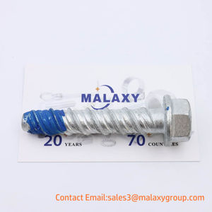 MALAXY-Cabeza de brida hexagonal, tornillo de anclaje de hormigón, acero al carbono galvanizado, tipo hexagonal, tipo zócalo - Product Image 5