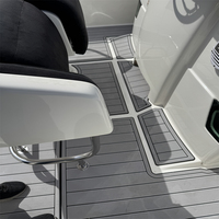 Plateforme de bain et tapis de cockpit pour bateau 2005 White Shark 285, en mousse EVA, imitation teck, style SeaDek MarineMat Gatorstep, auto-adhésif