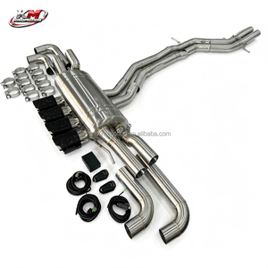 Échappement sport en acier inoxydable <span class=keywords><strong>KM</strong></span> pour <span class=keywords><strong>Lamborghini</strong></span> <span class=keywords><strong>Urus</strong></span> 4.0T V8 bi-turbo avec embouts d'échappement - Product Image 1