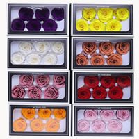 Vente en gros de roses naturelles douces Rêves de grade A 50 couleurs Infini immortel éternel pour toujours Stabilisé Roses conservées dans une boîte-cadeau Roses entières