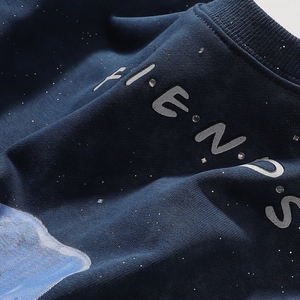 T-Shirt da Uomo High Street con <span class=keywords><strong>Stampa</strong></span> Teschio e Schizzi, Design Personalizzato Oversize con <span class=keywords><strong>Stampa</strong></span> a Sublimazione, T-Shirt Bkys da Uomo - Product Image 5