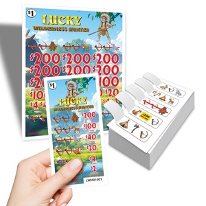 Ngay lập tức giành chiến thắng kéo Tab cờ Bạc vé bóc vé 5 cửa sổ phong cách bộ lạc Man rợ tùy chỉnh chiến thắng quy tắc - Product Image 1