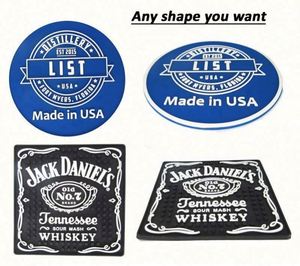 Sous-verres imperméables en PVC et caoutchouc personnalisés, sous-verres en silicone mignons - Product Image 5
