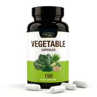 Capsules d'extrait de légumes verts ODM OEM, complément alimentaire naturel à base de plantes, pilules, personnalisation de l'étiquette de la bouteille en plastique avec logo personnalisé