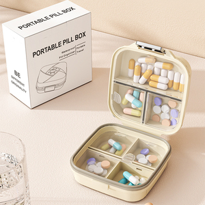 Nuevo Organizador de Pastillas Portátil de Viaje para <span class=keywords><strong>7</strong></span> Días, con Doble Capa y <span class=keywords><strong>7</strong></span> Compartimentos para Protección Contra la Humedad - Product Image 1