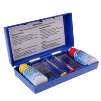 Kit de Prueba de pH y Cloro de Alta Calidad para Piscinas, Equipo para Piscinas, Caja de Prueba de pH/Cloro Residual para Limpieza de Piscinas