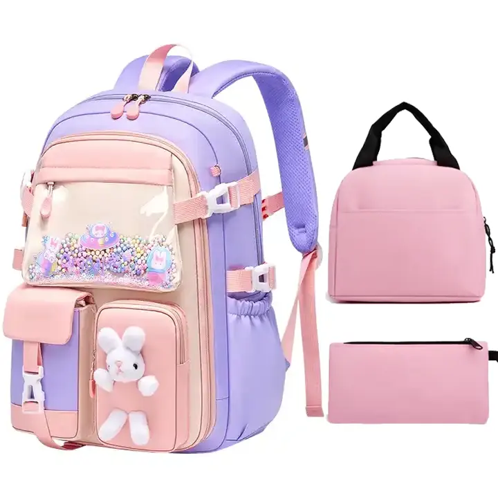 Hot Selling School Bags Set Mochila Toy Pencil Case Kids Bookbag Boys and students Backpack School Bags Girls