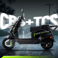 Scooter électrique de livraison de nourriture Blackknight M1, longue portée, batterie au lithium, système d'alimentation Yinglong, frein TCS+CBS, roue en alliage de 12 pouces