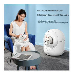Auto Cat Litter Box Robot Tray Automa High Sides Odor Control Large Safety Self Cleaning Automatic Cat Litter Box