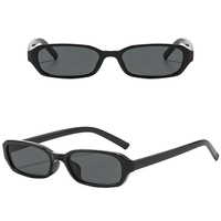 Lunettes de soleil unisexes rétro à monture petite, verres polarisés UV400, monture en métal légère, pour adultes