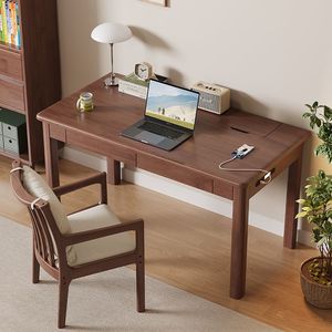 Escritorio de Madera Maciza para Oficina o <span class=keywords><strong>Sala</strong></span> de <span class=keywords><strong>Estudio</strong></span> - Product Image 3