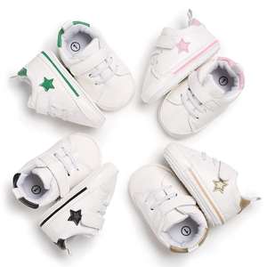 Bianco di Cuoio Del Bambino Scarpe sportive Morbido, Confortevole E Skid-Prova di Suola Scarpe Da Ginnastica Bambino Bambino Prewalker Sapatinhos - Product Image 1
