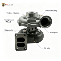 Turbocompresseur K27 compatible avec les équipements Liebherr, moteur diesel, série K27, ensemble compresseur de turbocompresseur, pièce de rechange de rechange