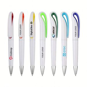 Bolígrafo Promocional Personalizado de Plástico Muy Económico con Mecanismo de Giro, Multicolor, 13 cm, para Oficina/Escuela/Regalo - Product Image 1