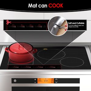 Tapis de protection anti-rayures en silicone classique pour plaque de cuisson à induction, résistant à la chaleur et écologique - Product Image 6