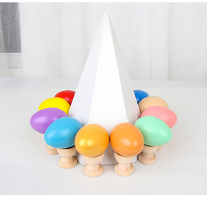 DIY Telur Paskah Belum Selesai Lukisan Paskah Kayu Simulasi Alat Peraga Grafiti Pesta Dekorasi Mainan Kayu untuk Anak-anak - Product Image 2