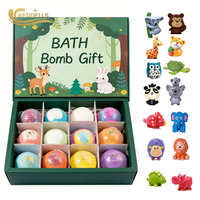 Bombes de bain pour enfants en gros avec jouets à l'intérieur, coffret cadeau, bombes effervescentes colorées pour enfants, bombes de bain moussantes en vrac pour bébés et enfants