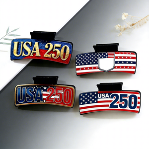 [Superventas] Más de 1000 Pinzas para el Cabello con Bandera Americana de 10.5cm, Grandes, Patrióticas, de EE. UU., 250 Accesorios para el 4 de Julio, Venta al por Mayor - Product Image 2