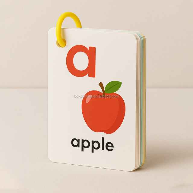 Personalized Children's Educational Alphabet Flashcards Words Numbers Learning Flash Card Games for Kids