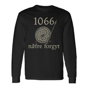 1066 Naefre Forgyt Viking England History Camiseta de manga larga unisex con cuello redondo para adultos promocional - Product Image 1
