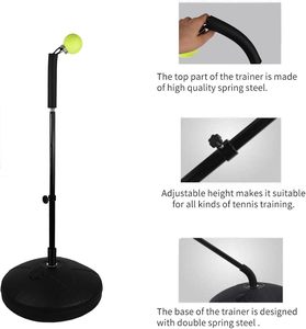 Attrezzatura Portatile per Allenamento Tennis all'Aperto, Trainer Telescopico Regolabile in Altezza per Auto-Allenamento - Product Image 2