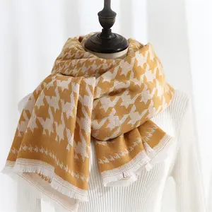 캐시미어 겨울 여성 긴 스카프 따뜻한 인쇄 케이프 도매 목 여성 스카프 목도리