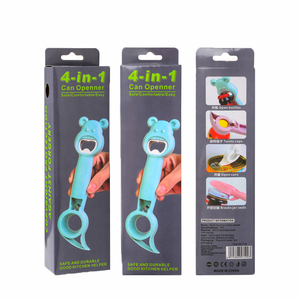 DD945 apribottiglie per bevande Creative all'ingrosso Cartoon Bear <span class=keywords><strong>4</strong></span> in 1 barattolo multifunzione può apribottiglie per birra - Product Image 6