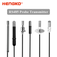 Transmetteur de température et d'humidité à sonde à bride HENGKO HT801P, capteur RS485 pour conduits d'air industriels