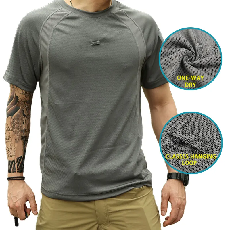 Emersongear Moisture Wicking Training T-Shirt Sport Quick Dry Fit T Shirts Gym Wear Fitness Clothing Men Tactical T Shirt