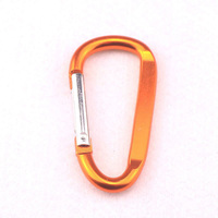 En gros 6cm D En Forme En Alliage D'aluminium Mousqueton Porte-clés pour Sport Porte-clés Crochet Mousqueton Mousqueton