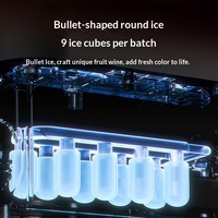 Mini machine à glaçons automatique à faible consommation d'énergie pour l'extérieur, fabrication rapide de glaçons, 95 W, petite taille, pour la maison, le dortoir