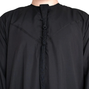 Promotional <b>Model</b> Men's Thobe Qatar Muslim Abaya Islamic New Design Plain Color Thobe Traditional Muslim Clothing Accessory - Product Image 5